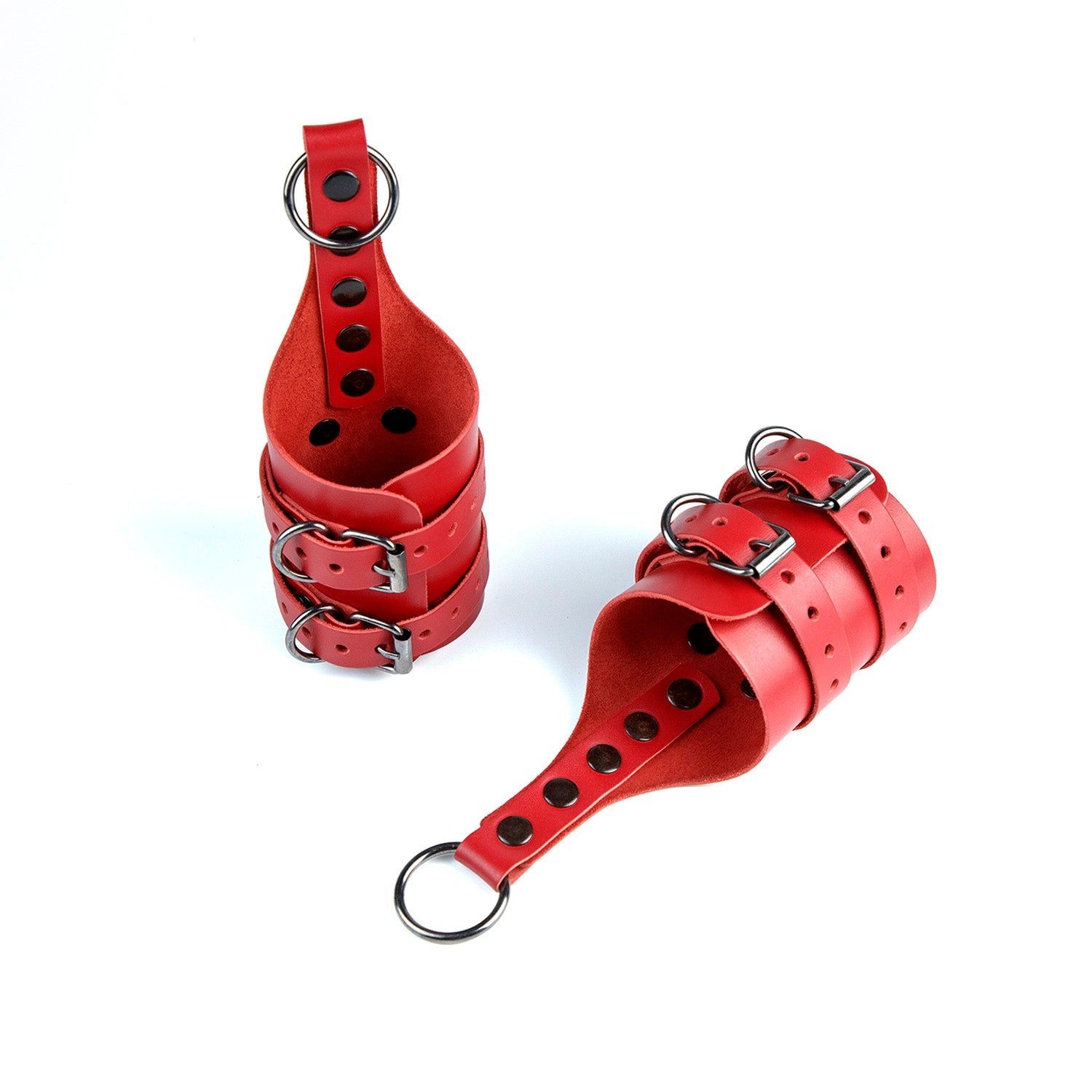 Leather cuffs for BDSM suspension