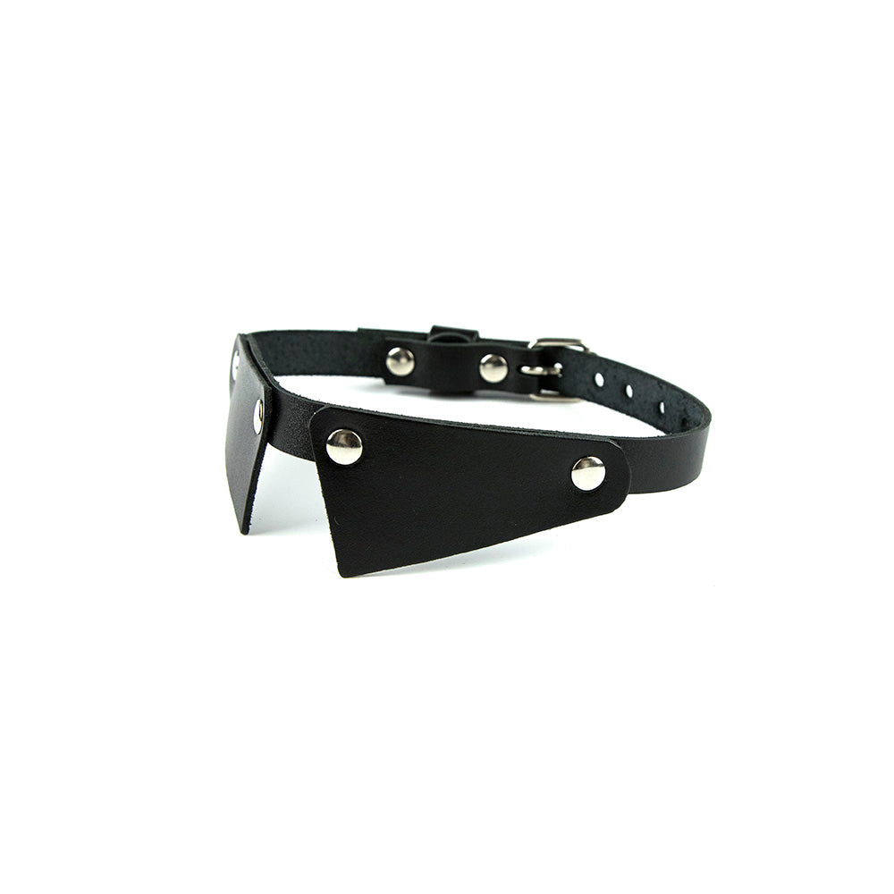 Leather dickey choker